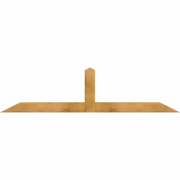 Ekena Millwork Portland Rough Sawn Timber Gable Bracket, Western Red Cedar, 72"W x 18"H x 4"D x 4"F, 6/12 Pitch GBW072X18X0404POR00RWR - main